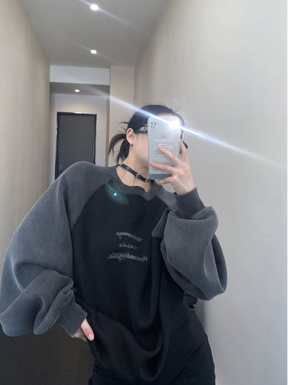 ヴィンテージ裏起毛スウェット｜冬のストリートスタイル(HU077)