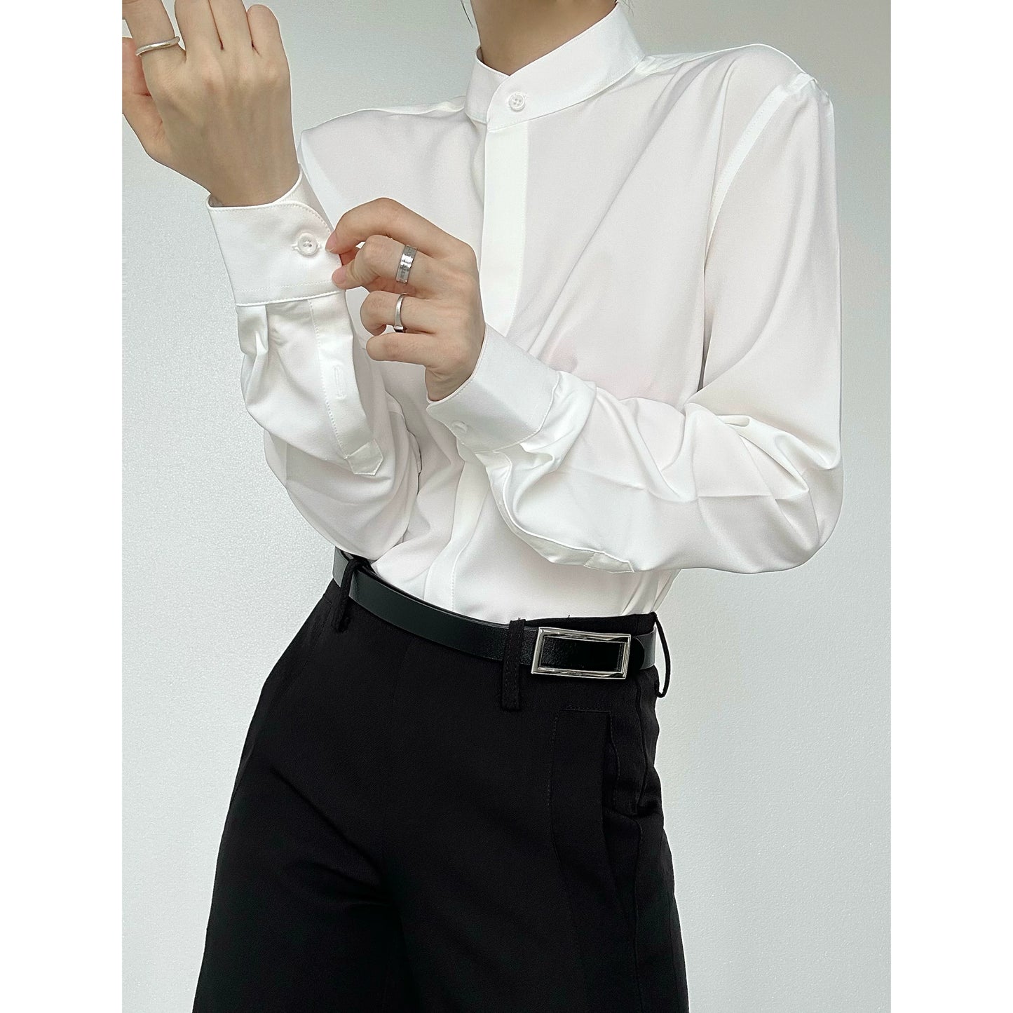 上品モード 長袖シャツ(HU294)