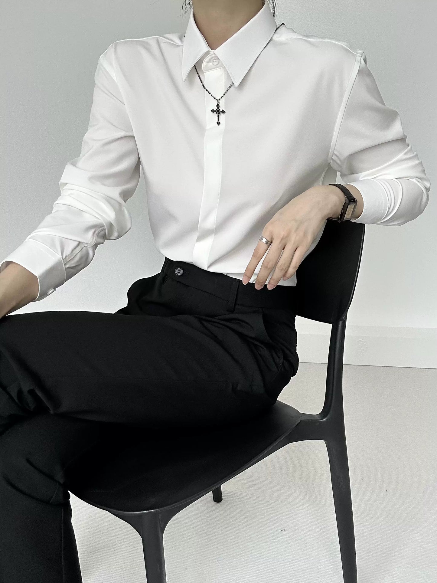 上品モード 長袖シャツ(HU294)