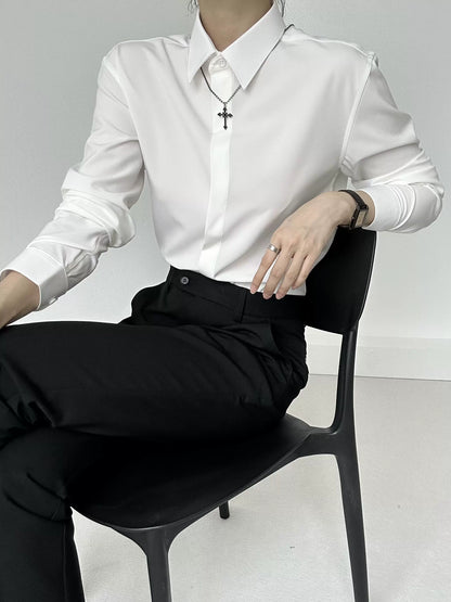 上品モード 長袖シャツ(HU294)