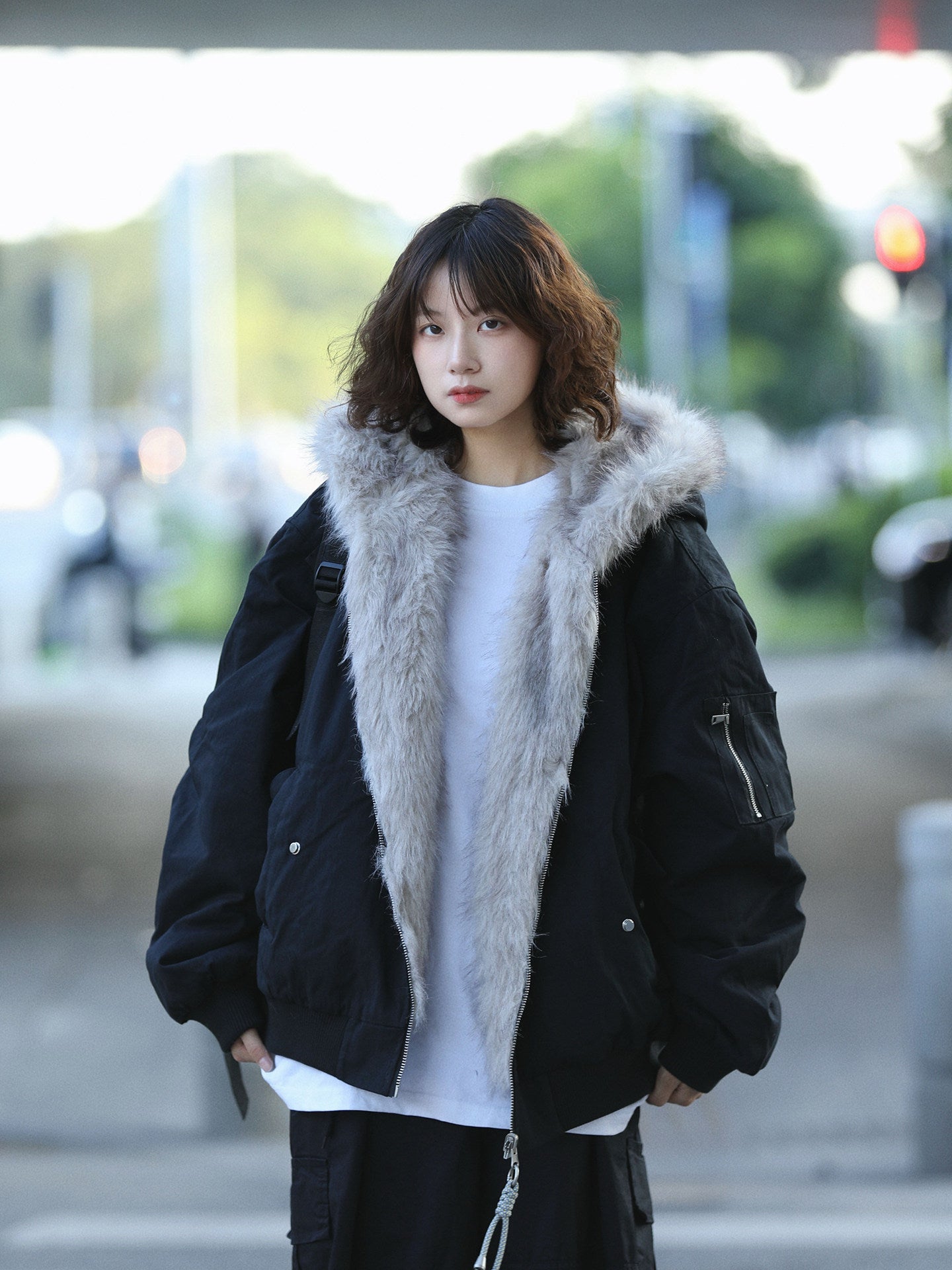 両面ボア×重厚中綿フードジャケット（CZ033）