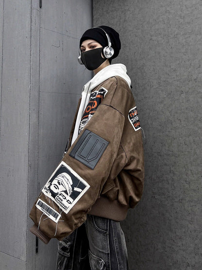 ストリート棒球ダウンジャケット（90%ホワイトダックダウン）（HU097）