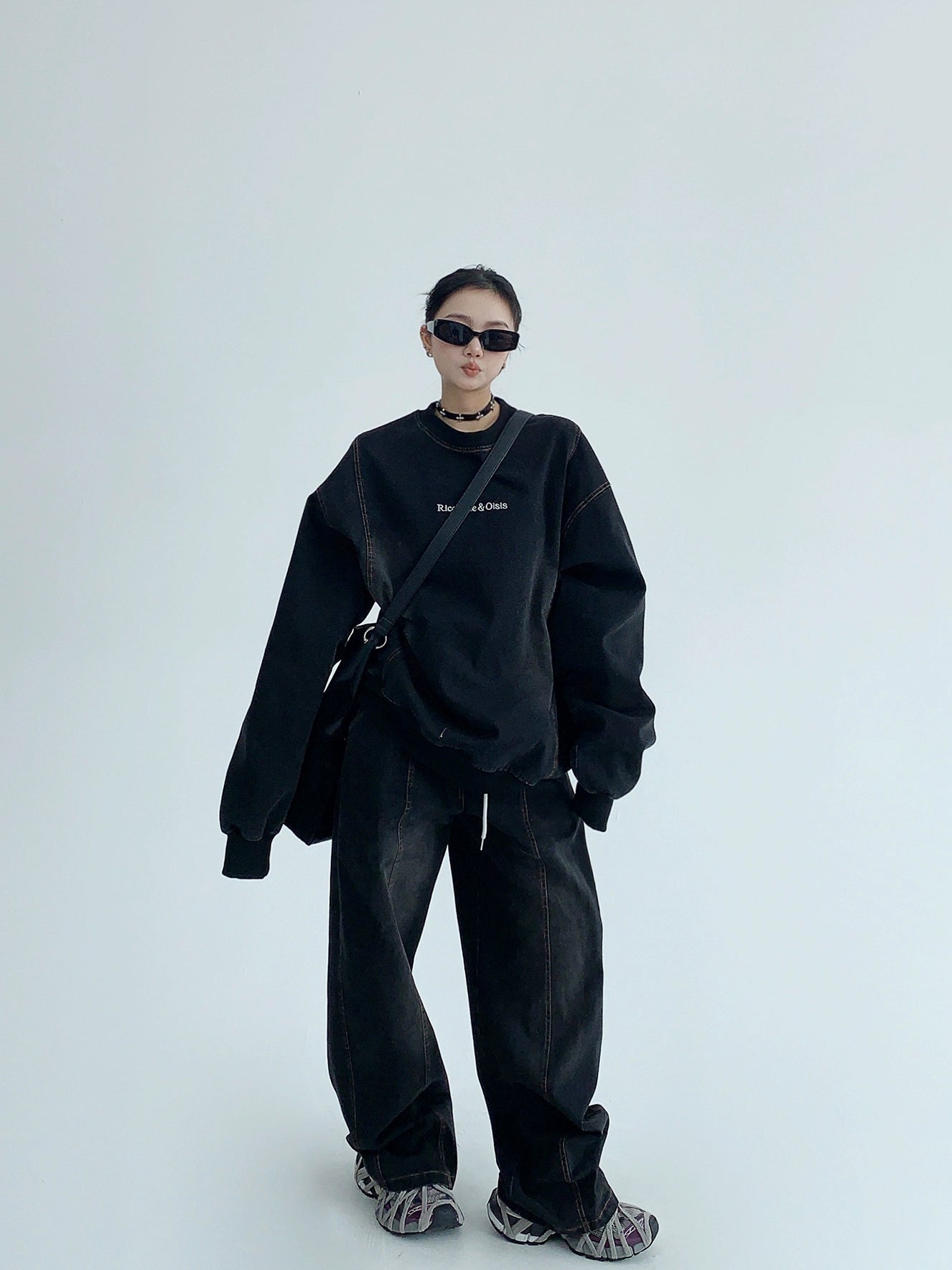 デニムウォッシュスウェット｜重厚ウォッシュ加工×ストリート（MF294）