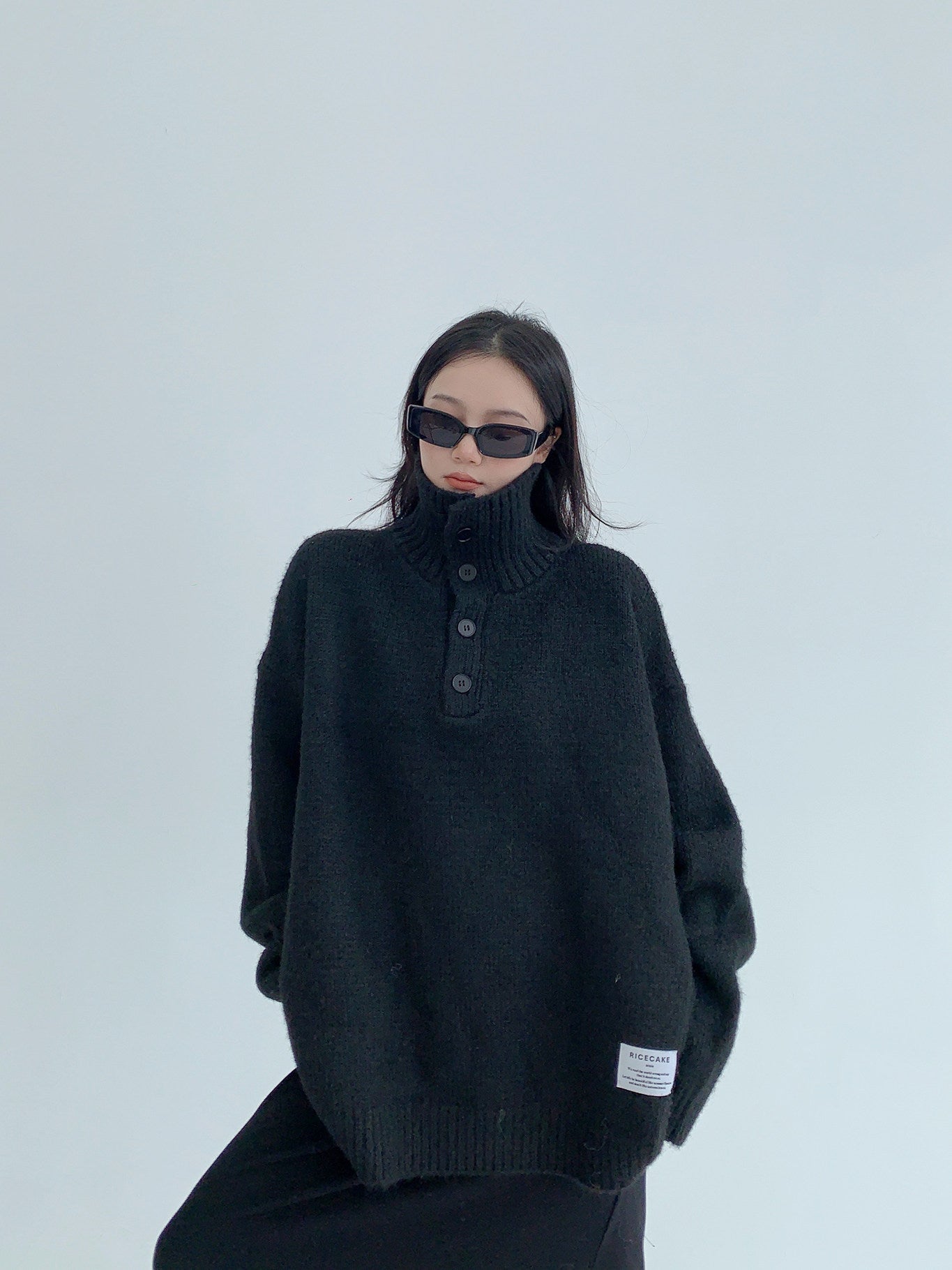 加厚ハイネックニット（AVN051）