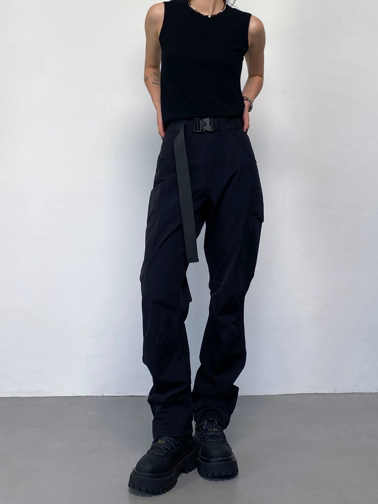 防水裏起毛カーゴジョガーパンツ（HU108）