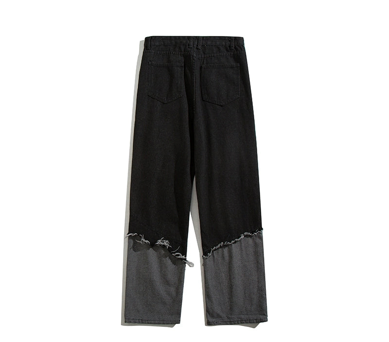 ピンキングデニム｜ワイドストレートパンツ（CZ058）