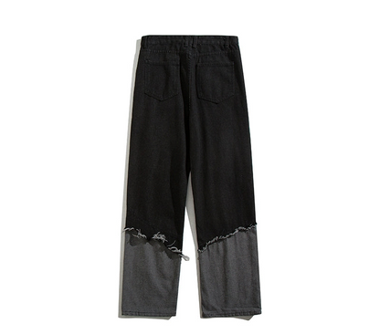 ピンキングデニム｜ワイドストレートパンツ（CZ058）