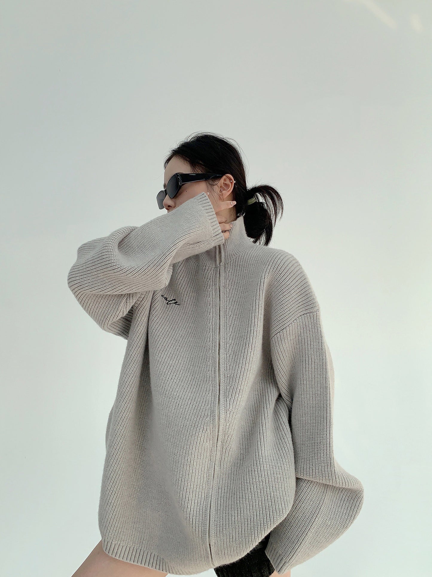 オーバーサイズニットカーディガン（AVN052）