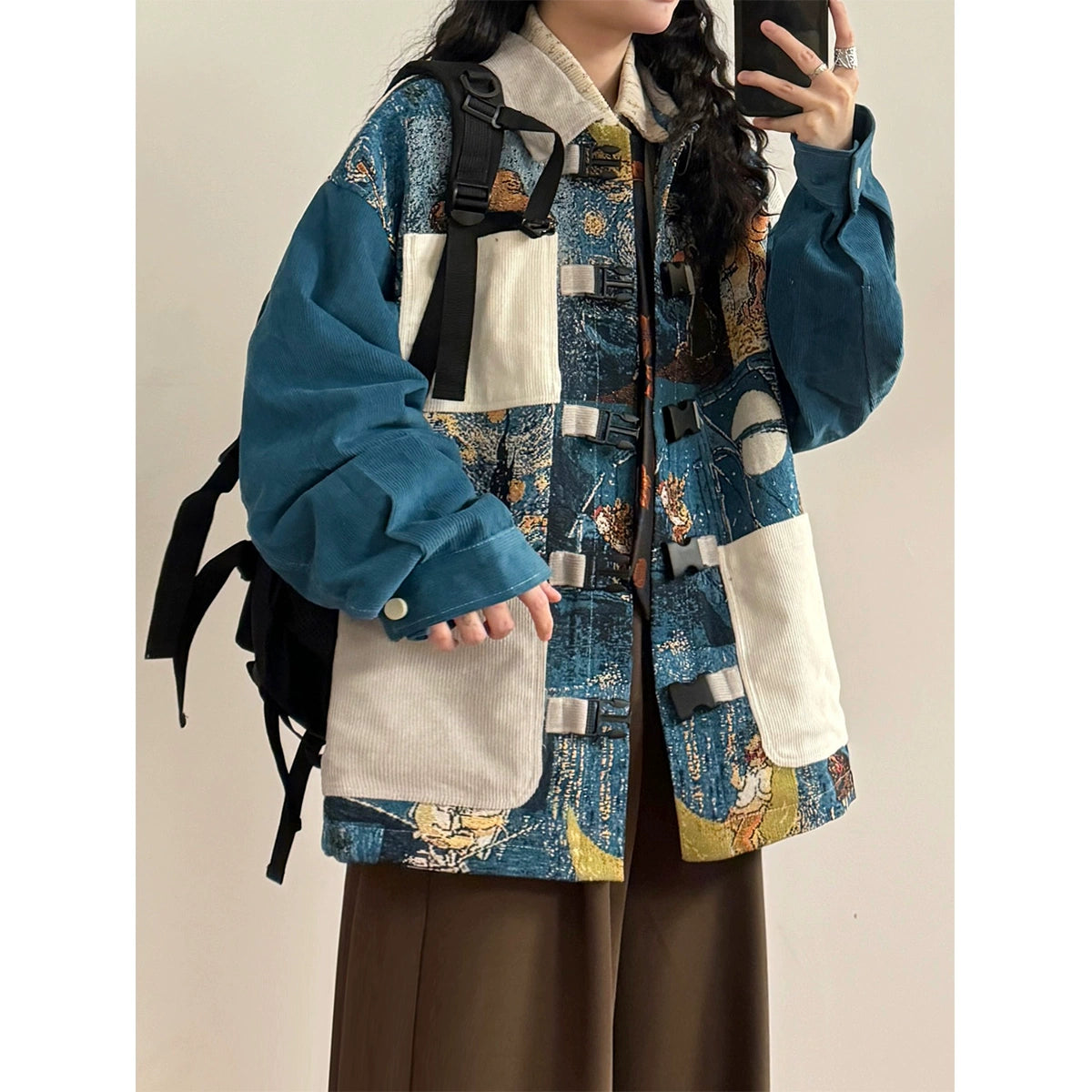 油絵風アートデザインジャケット(CZ001)