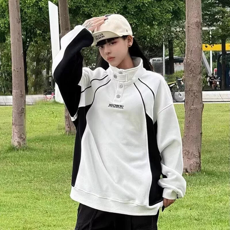 切替デザイン オーバーサイズトレーナー(MF289)