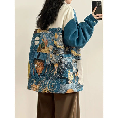 油絵風アートデザインジャケット(CZ001)