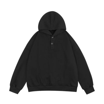 日系レトロ・ワッフル薄起毛フーディ（AVN004）