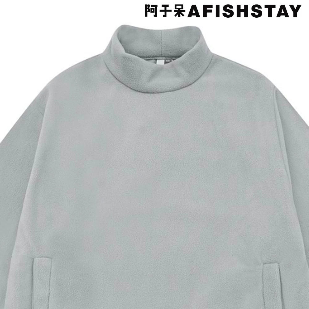 日系ボア半高襟プルオーバー(HU100)