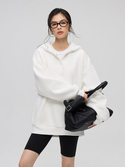 冬季フード切替 オーバーサイズ スウェット（AVN034）