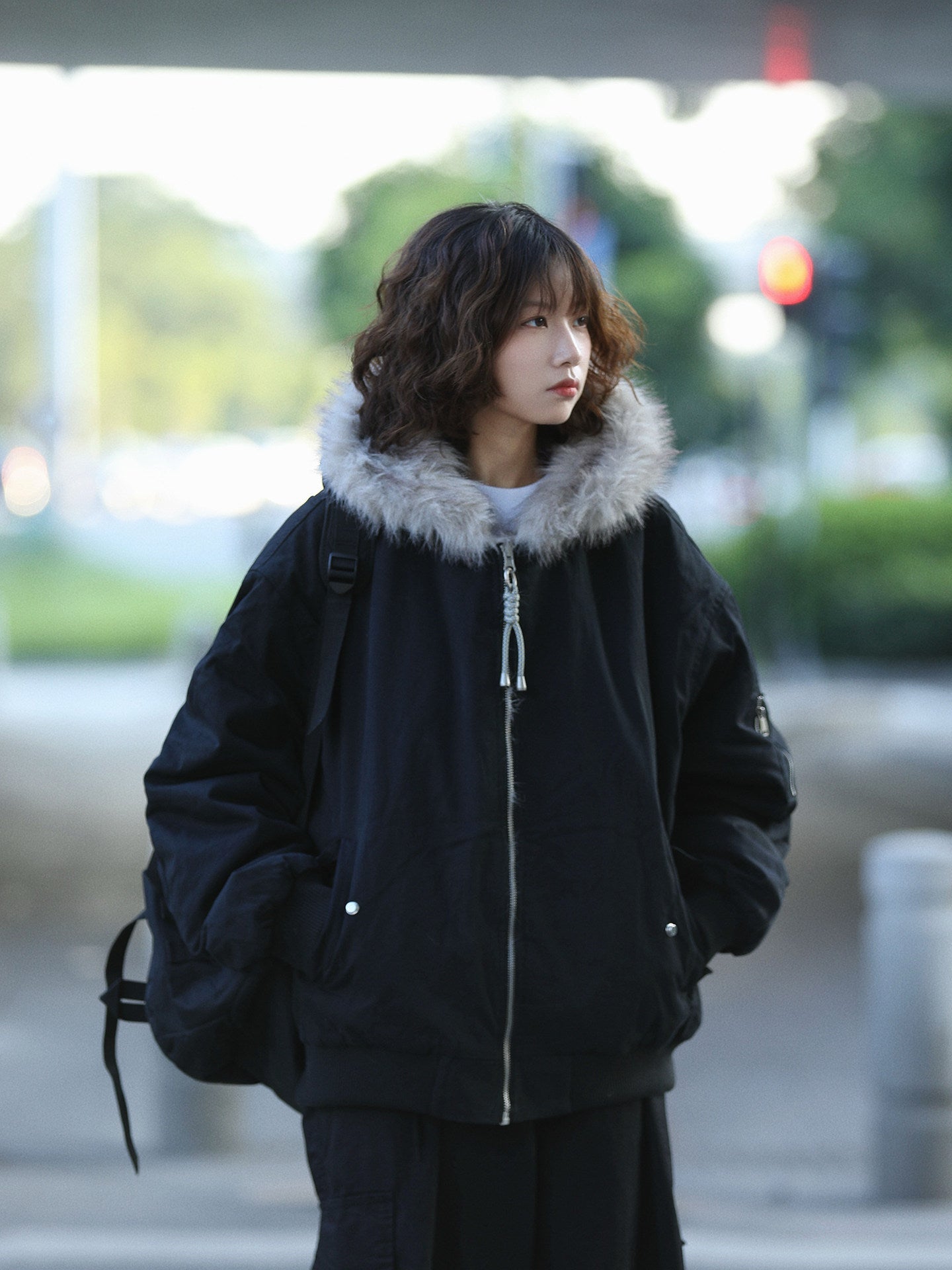 両面ボア×重厚中綿フードジャケット（CZ033）