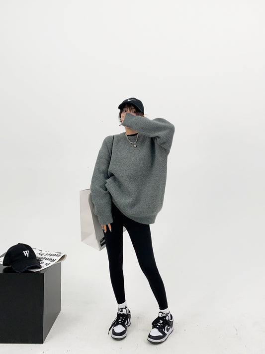 CHICAGO刺繍 重磅オーバーサイズニット（厚手）（AVN055）