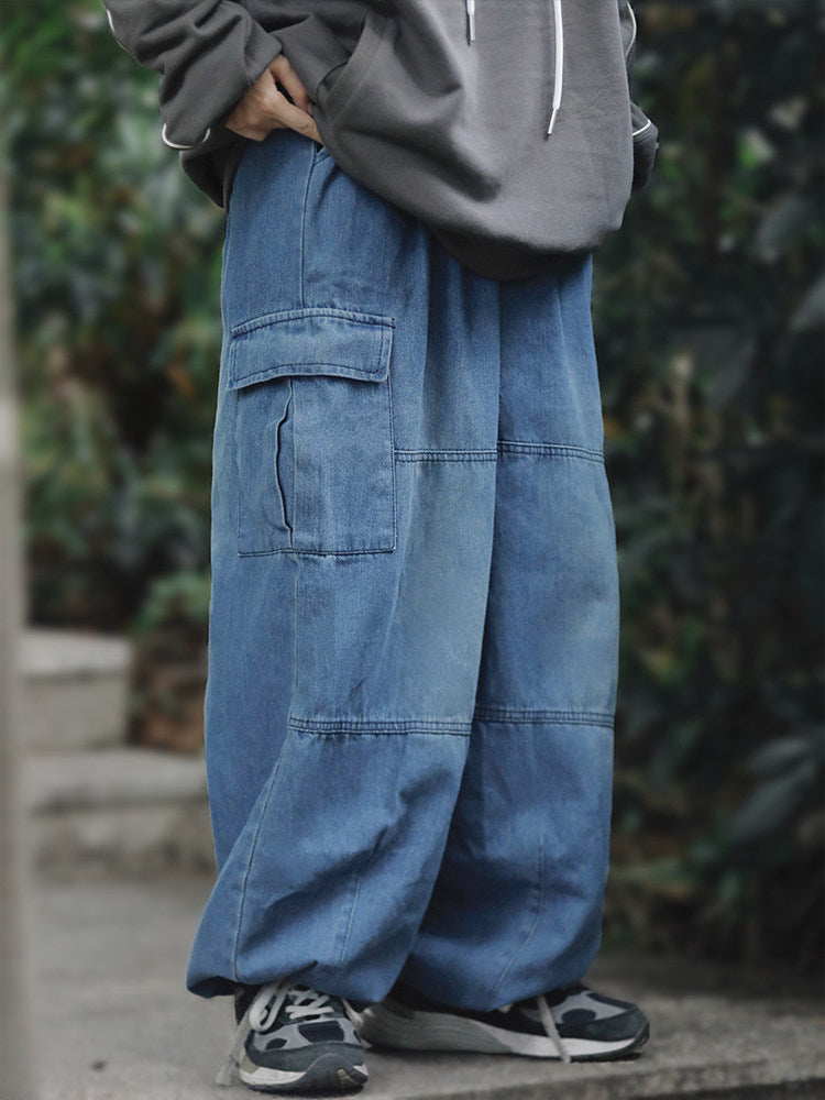 ヴィンテージ極太ストレートデニムパンツ（CZ222）