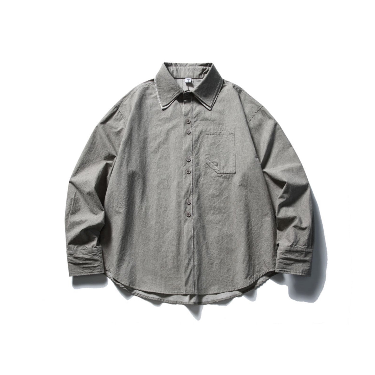 日系レトロ・扎染ダブルカラーロングスリーブシャツ（AVN008）