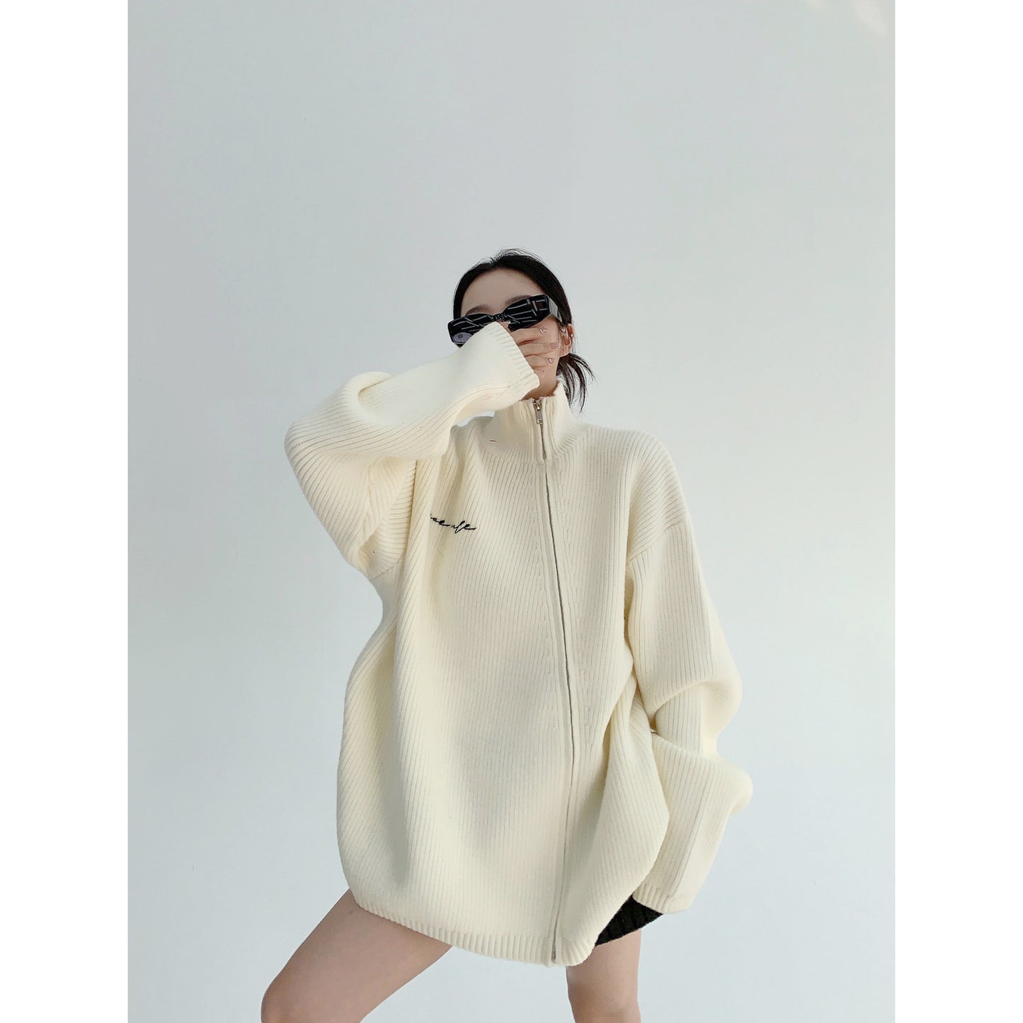 オーバーサイズニットカーディガン（AVN052）