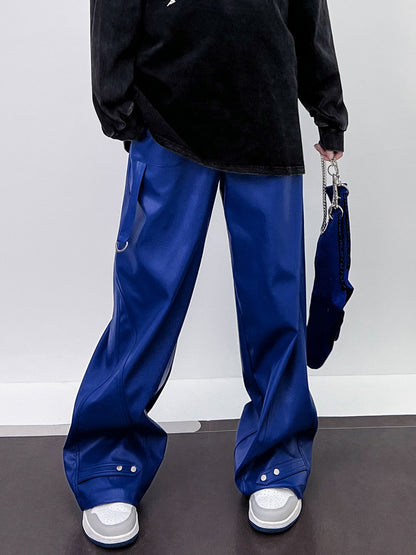 M家オリジナルPUワイドレッグパンツ（AVN019）