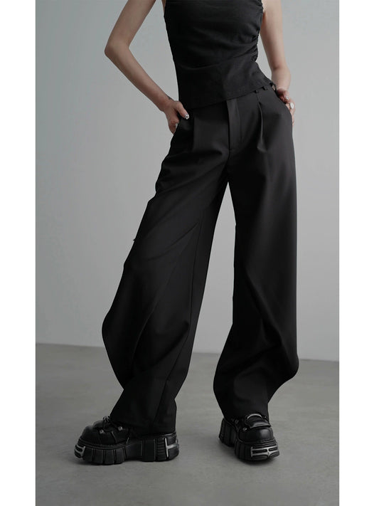 アシンメトリータックワイドスラックス(tG-#22>ID)