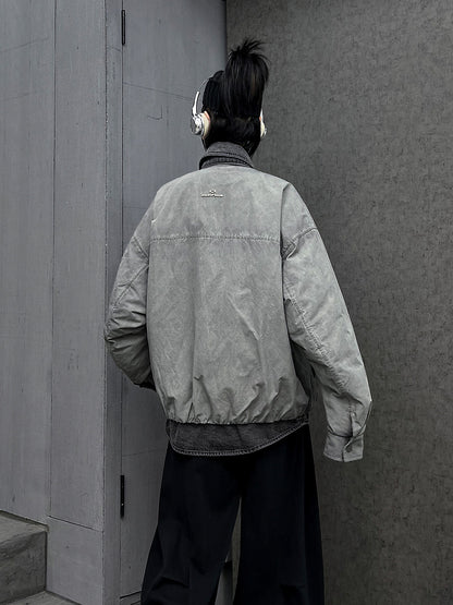 Mスタイリッシュ配色デザイン90%ホワイトダックダウンジャケット（AVN009）