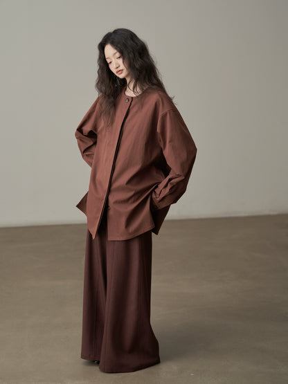ミニマルデザインシャツジャケット｜ルーズシルエットシャツ（CZ011）