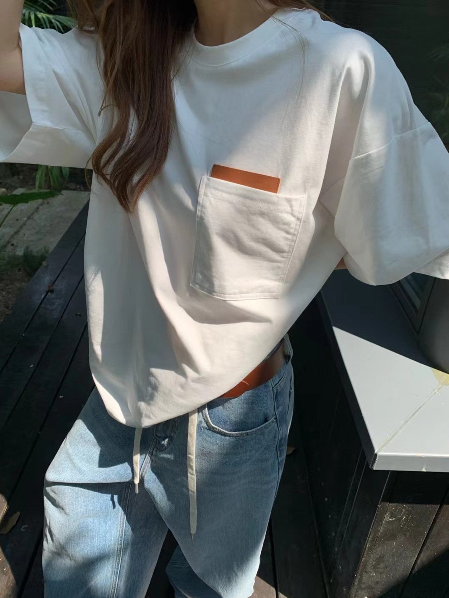 無地ゆったり半袖Tシャツ（AVN021）