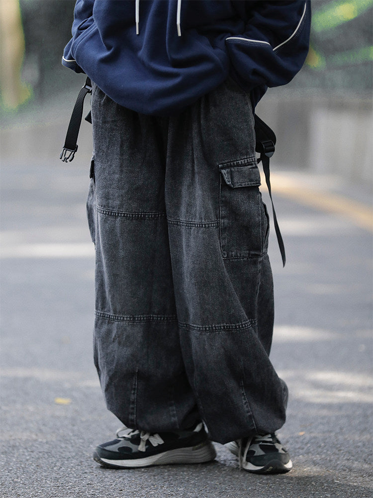 ヴィンテージ極太ストレートデニムパンツ（CZ222）