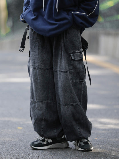 ヴィンテージ極太ストレートデニムパンツ（CZ222）