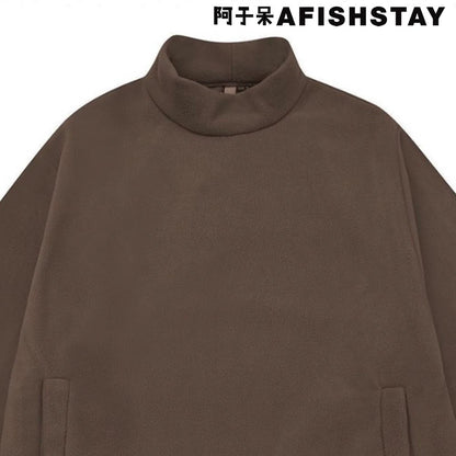 日系ボア半高襟プルオーバー(HU100)