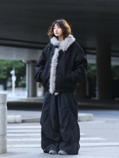 冬のムートンボア・ボリュームあったかジャケット（HU133）