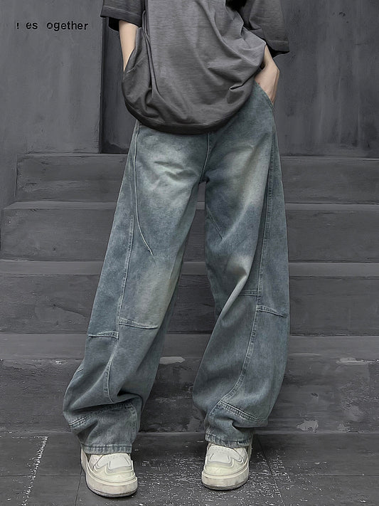 Mヴィンテージストレートデニムパンツ（AVN012）