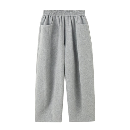 Vネックスウェット/ワイドパンツ/ルーズフィット(HU592)