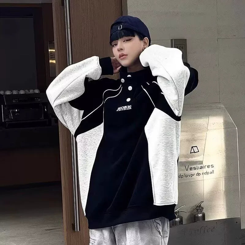 切替デザイン オーバーサイズトレーナー(MF289)