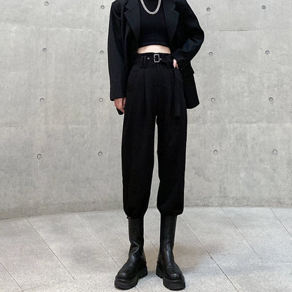 高腰ハイベルトジョガースラックス(CA381-2)