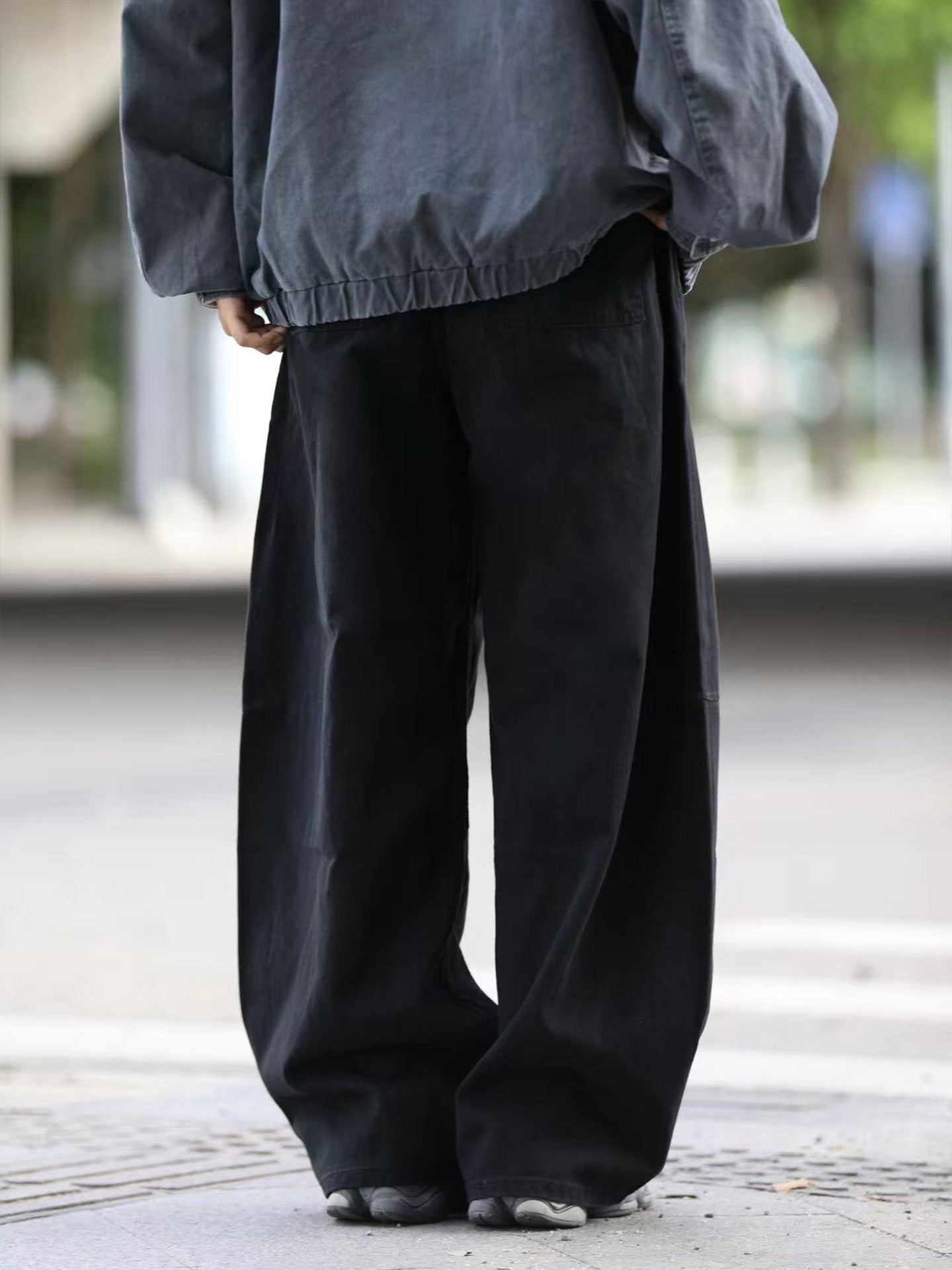 日系ヴィンテージ重厚ワイド弯刀パンツ（CZ401）