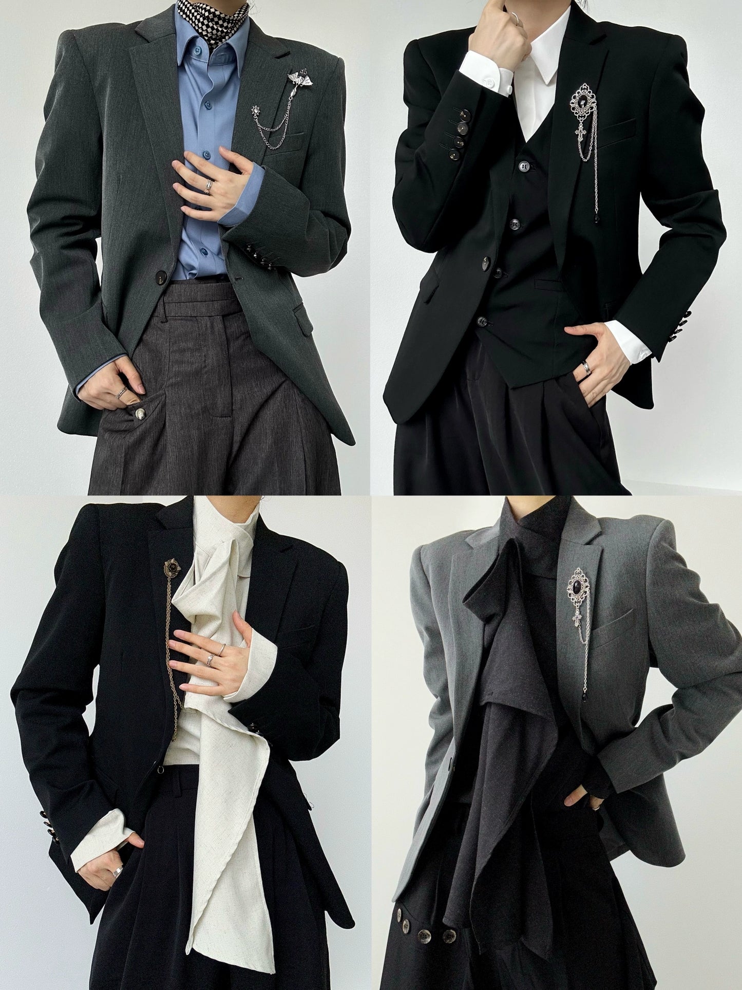 デザイン西装外套ジャケット(HU591)